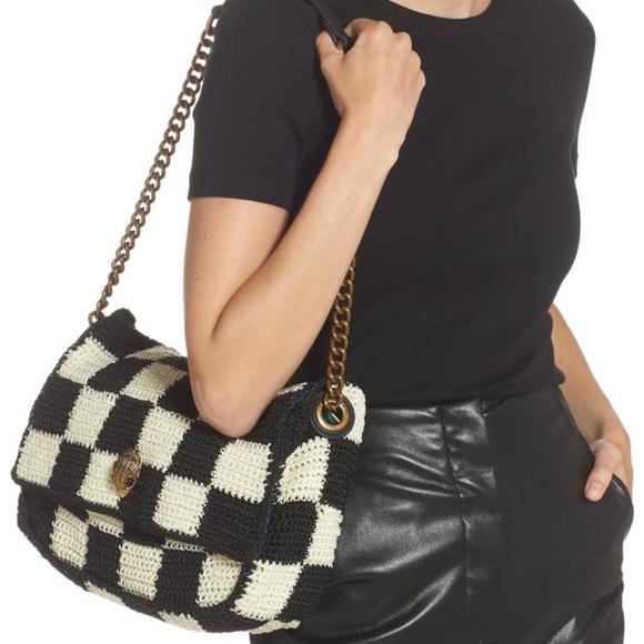 NEW Kurt Geiger London Kensington Large Crochet Shoulder Bag - Picture 2 of 15